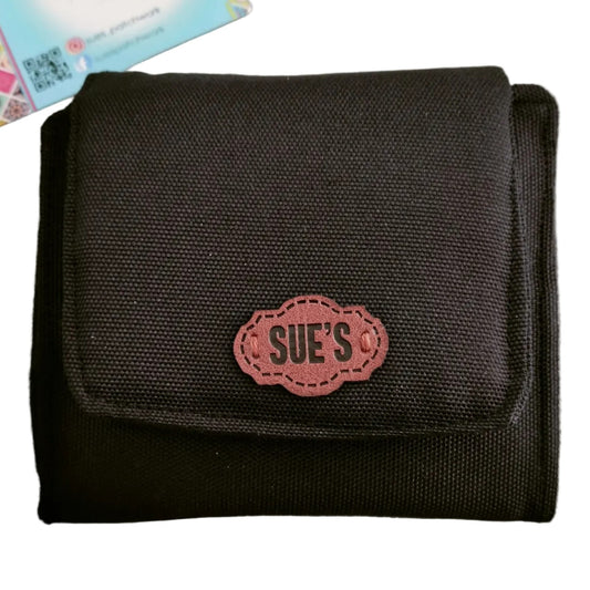 Black  small Wallet 12*11cm محفظه صغيره ١٢*١١سم
