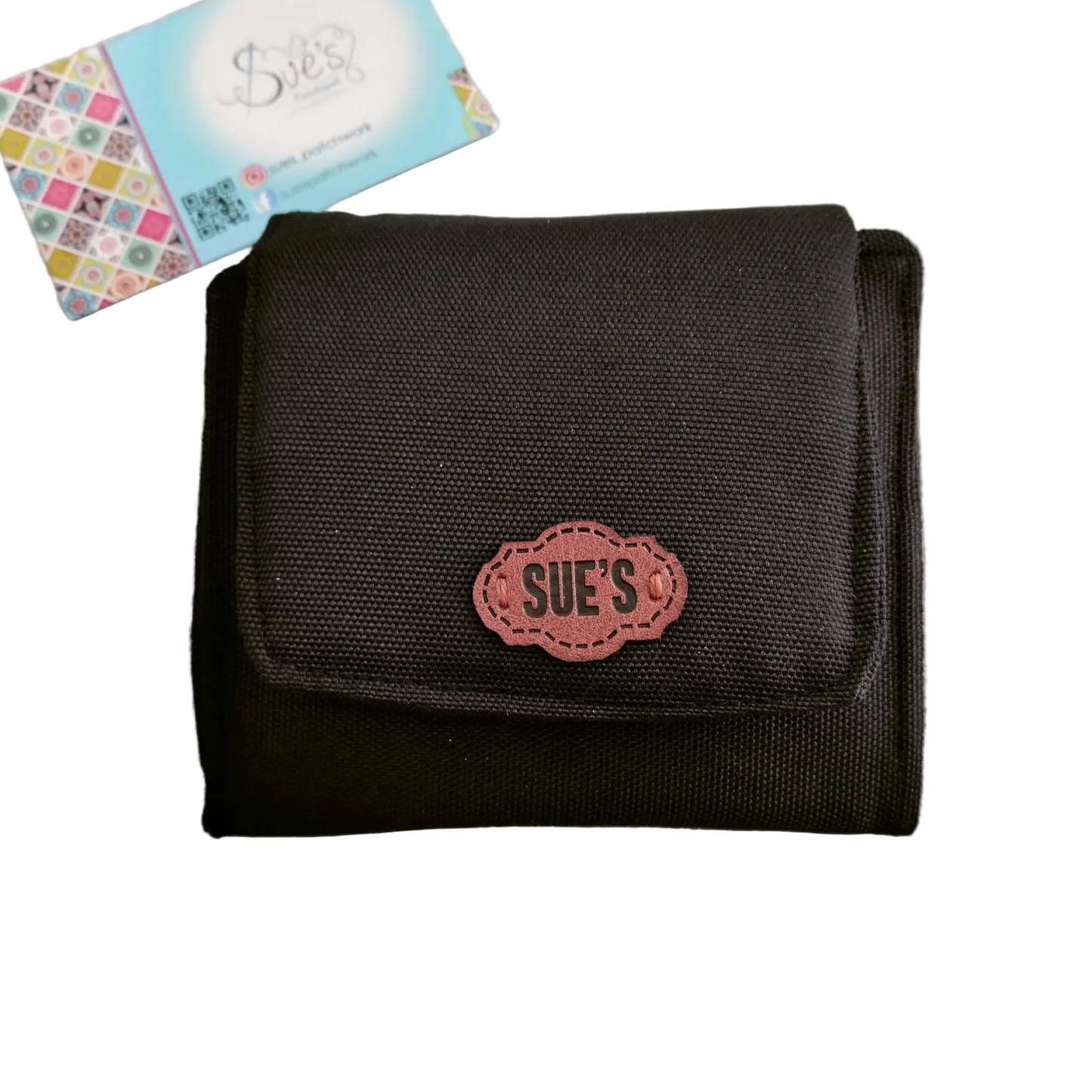Black  small Wallet 12*11cm محفظه صغيره ١٢*١١سم