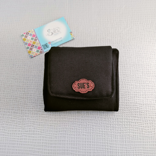 Black  small Wallet 12*11cm محفظه صغيره ١٢*١١سم