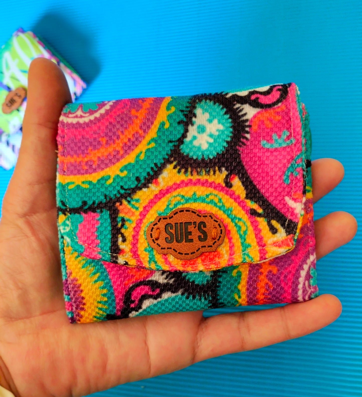 Color festival ٢ card Wallet 12*11 cm