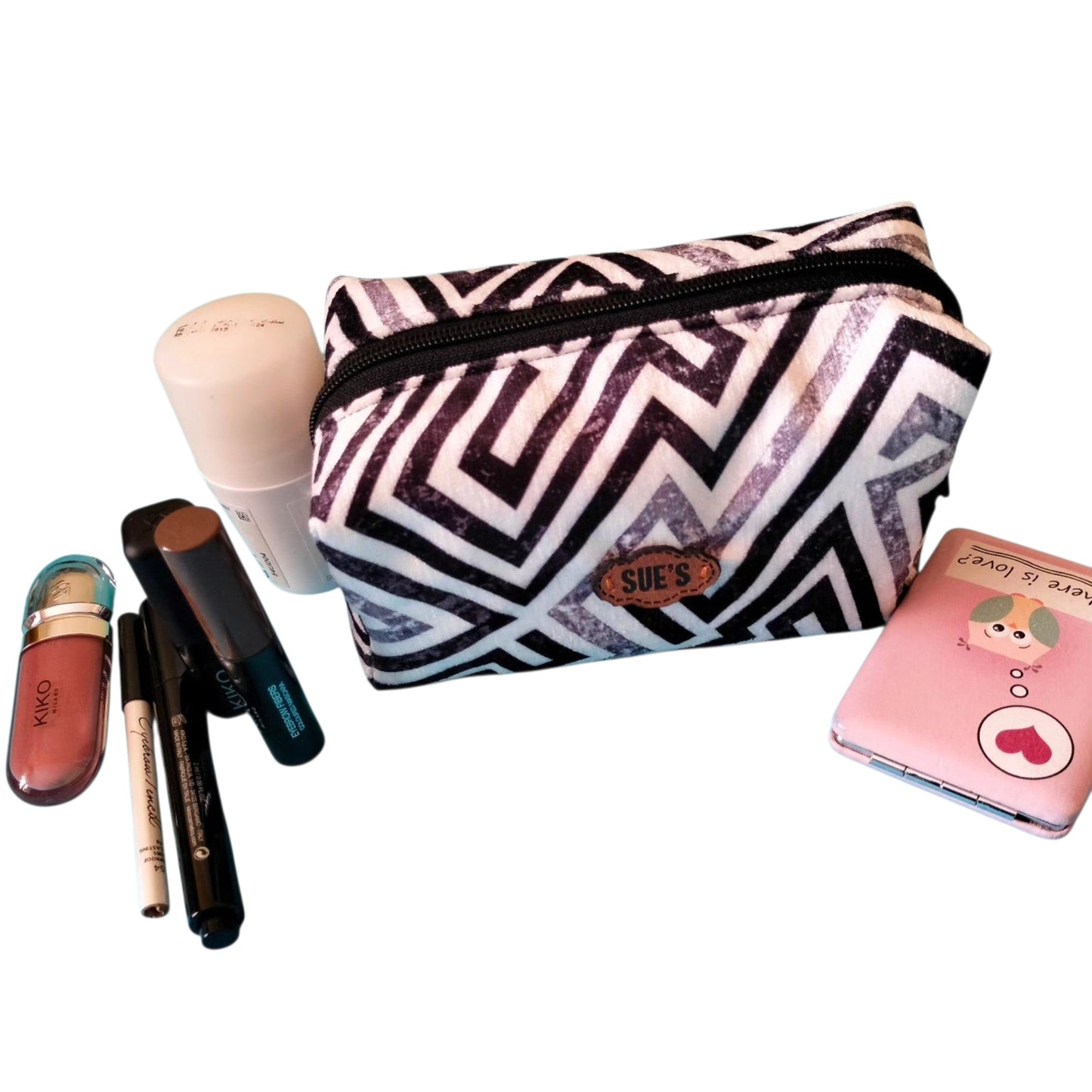 Black& white box Makeup big  Bags 16*9*8cm