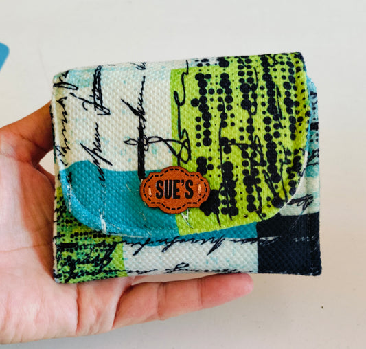 Aqua green card Wallet