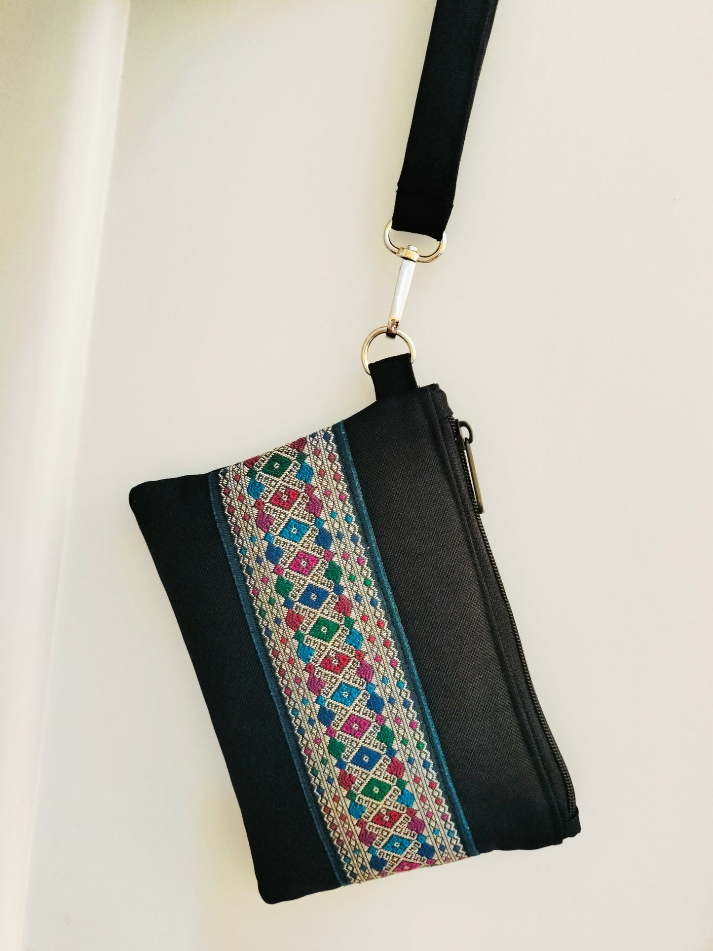 Black color   handmade wallet Clutch