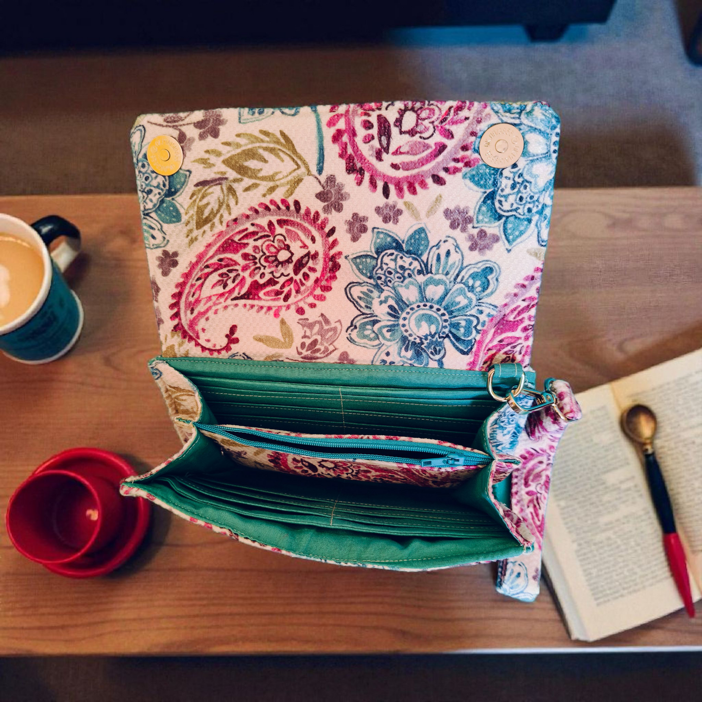 Cashmir desigm big Wallet