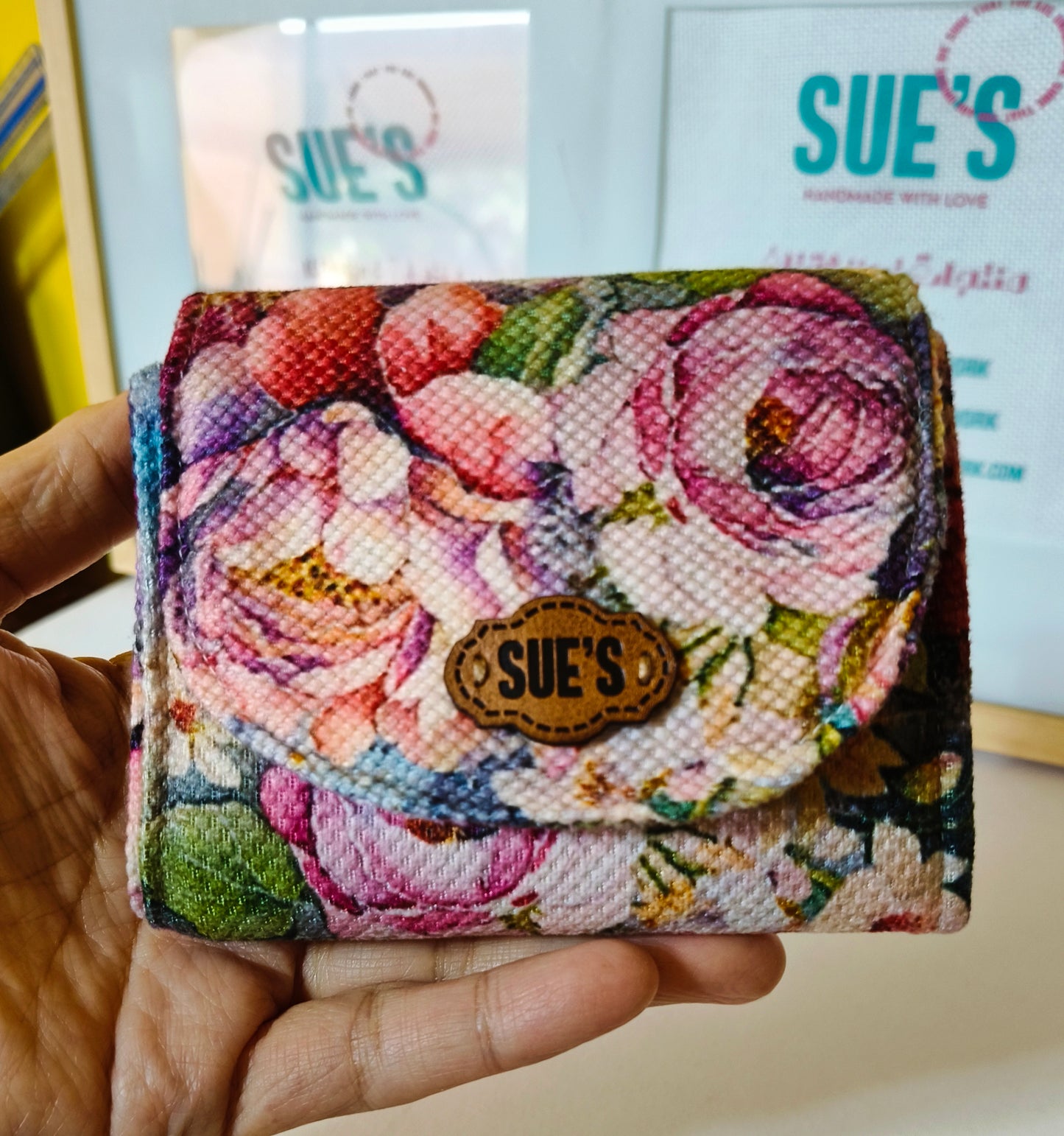 Roses color card Wallet 12*11cm