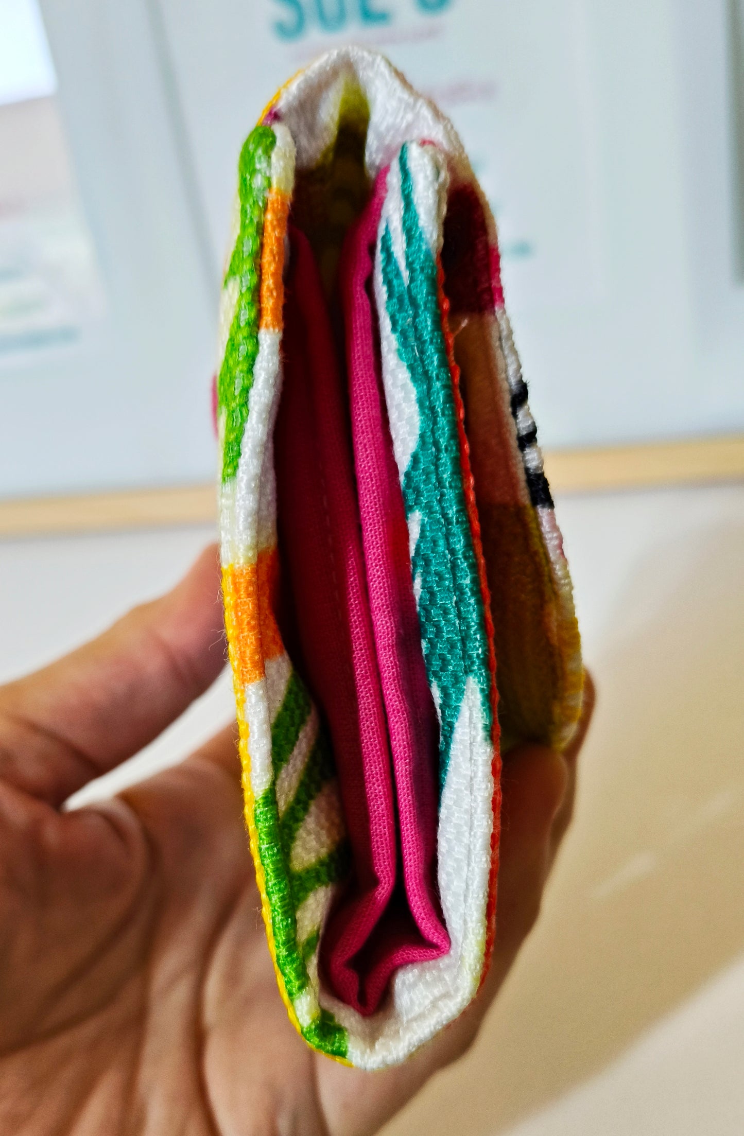 color splash card Wallet 12*11 cm