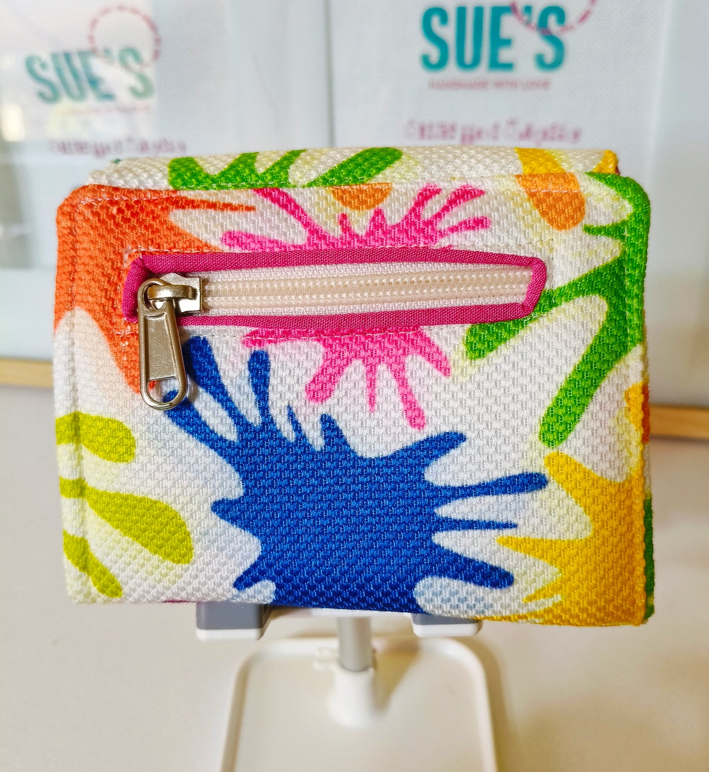 color splash card Wallet 12*11 cm