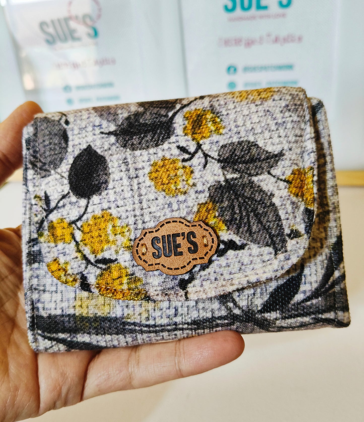 gray small  Wallet 12*11 Cm محفظه صغيره ١٢*١١سم