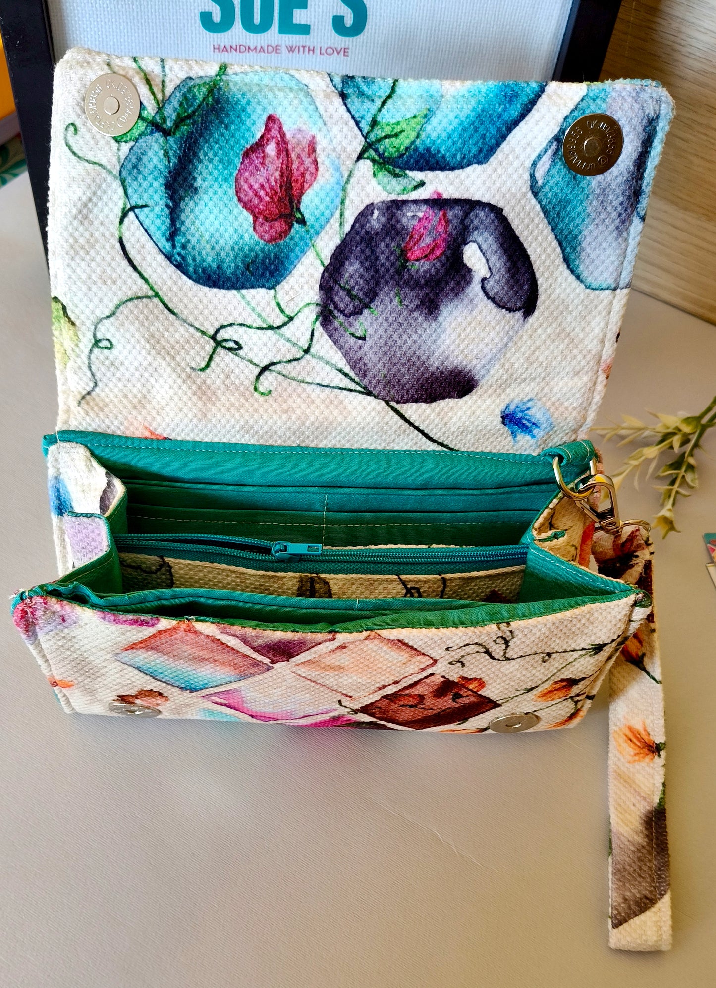 Simple flower big Wallet