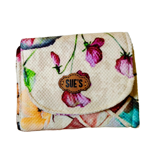 simple flower small Wallet 12*11cm