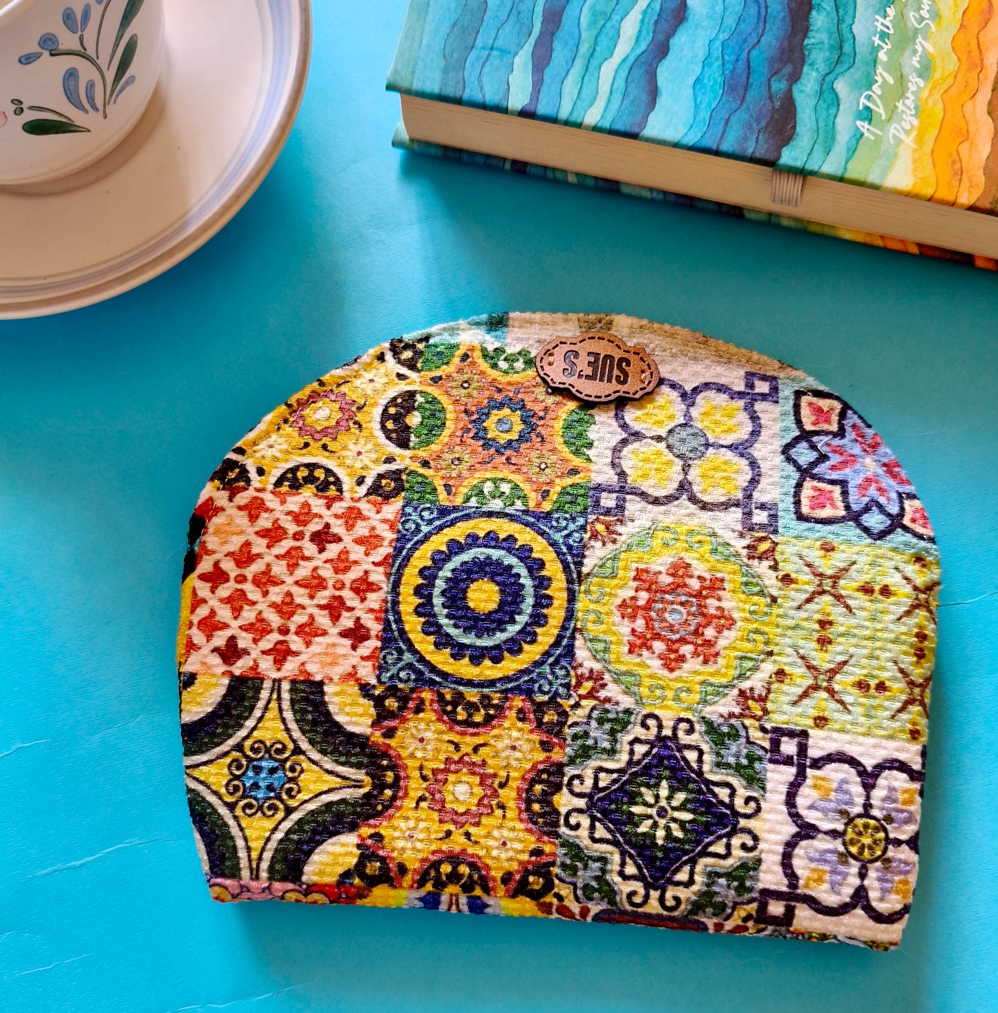 Patchwork color Glasses Case