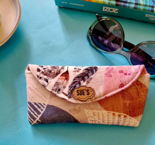 Simple Beige color Glasses Case