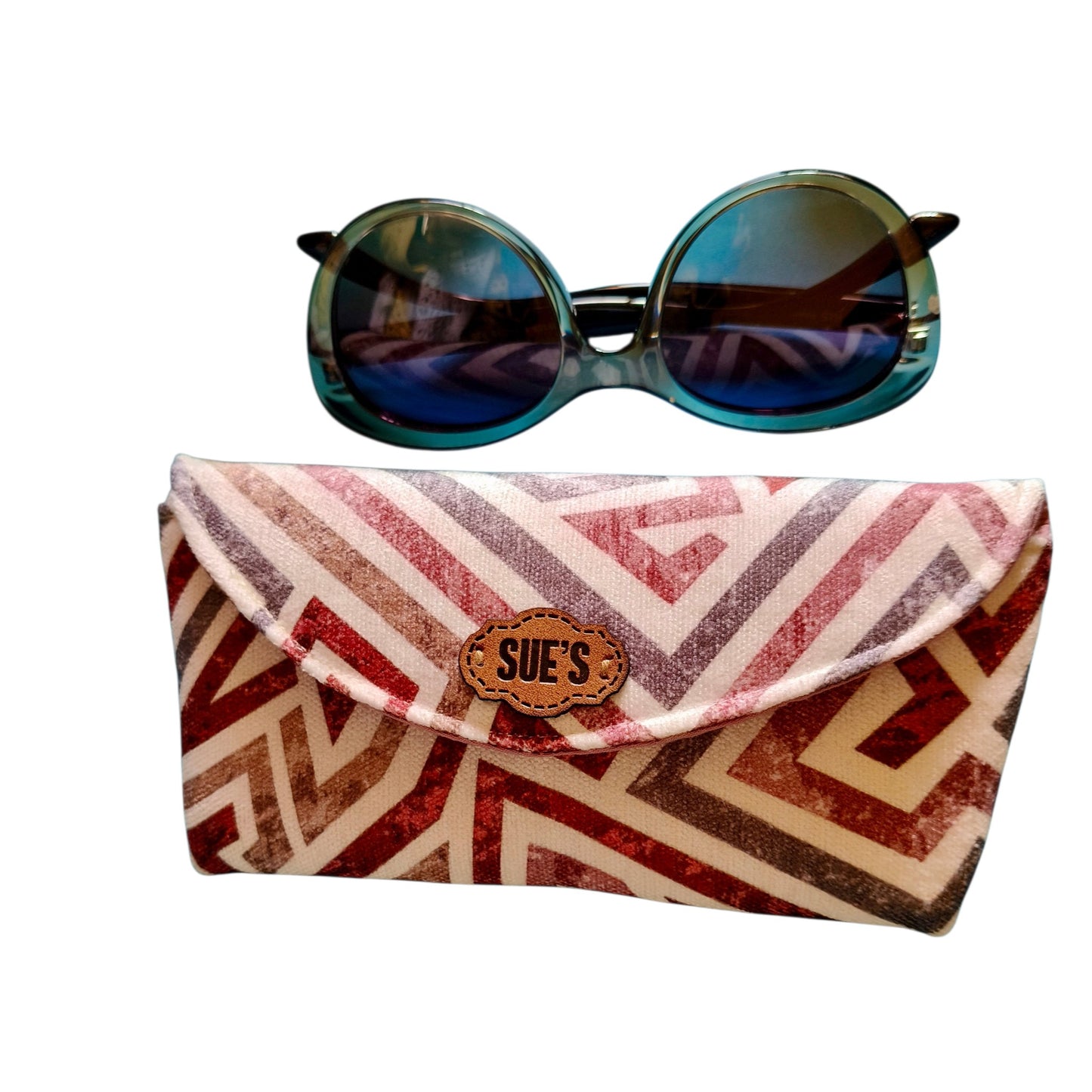 Lovely Geometric color Glasses Case