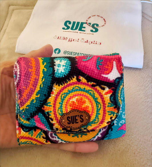 Color festival ٢ card Wallet 12*11 cm