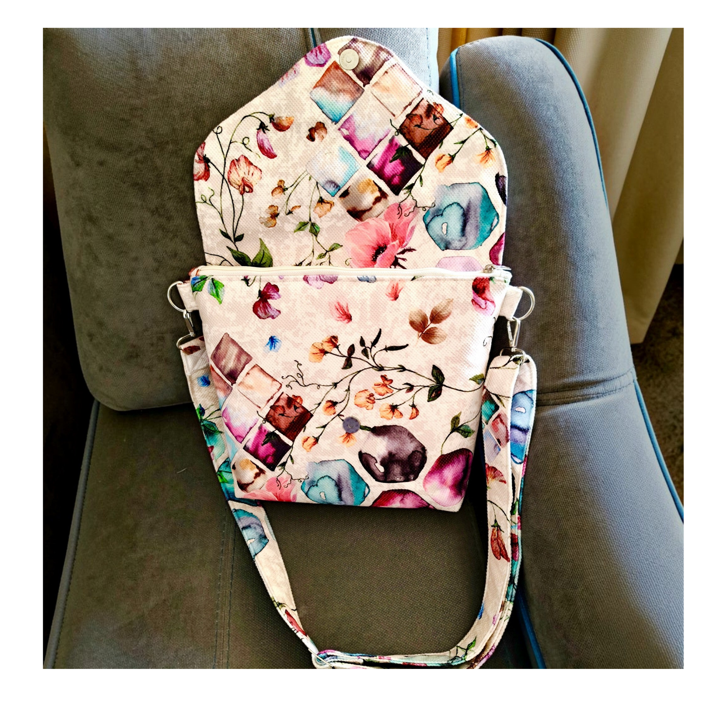 simple flower Cross Bag 30*25 cm