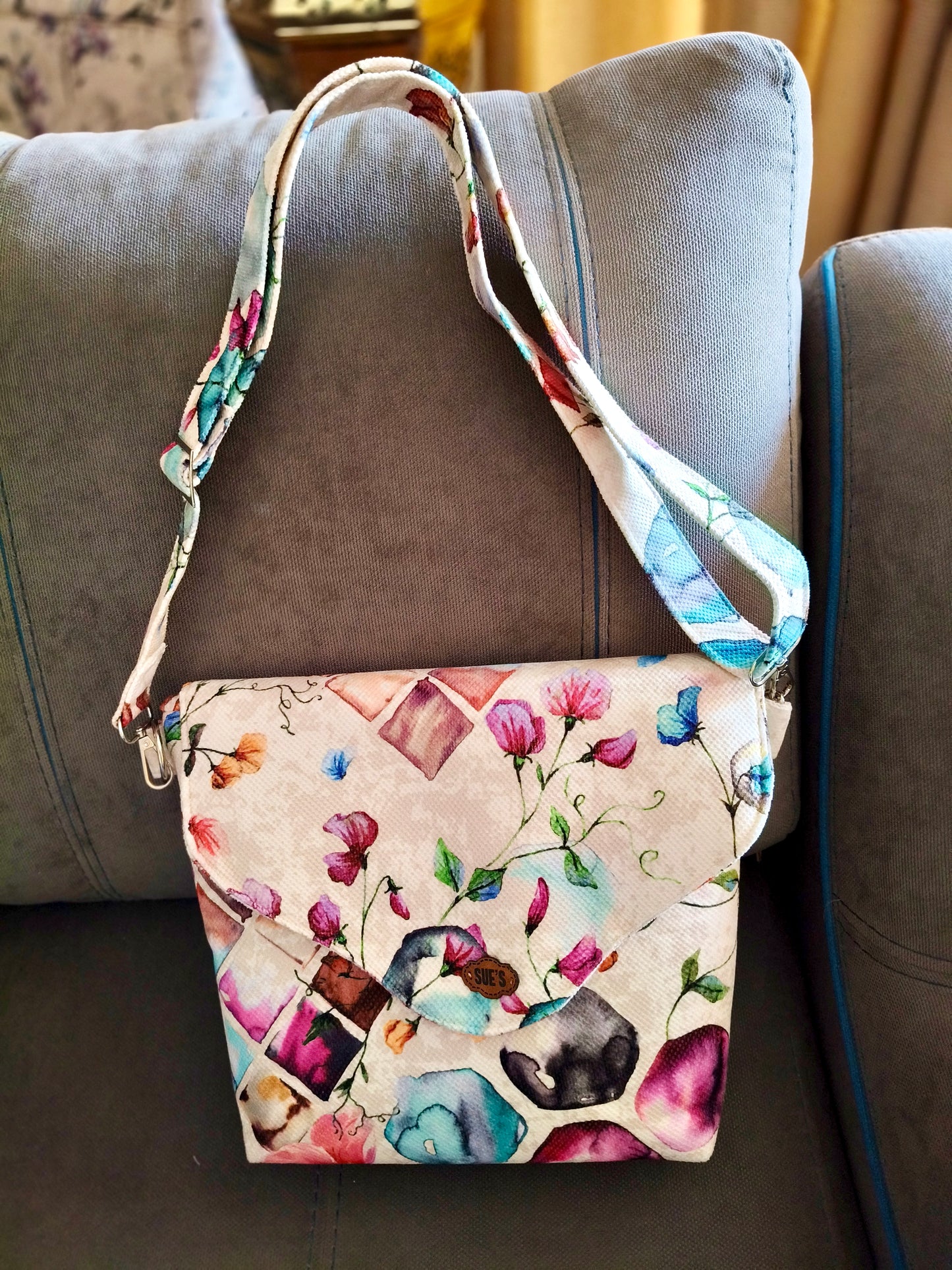 simple flower Cross Bag 30*25 cm
