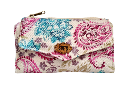 Kashmir color trifold wallet