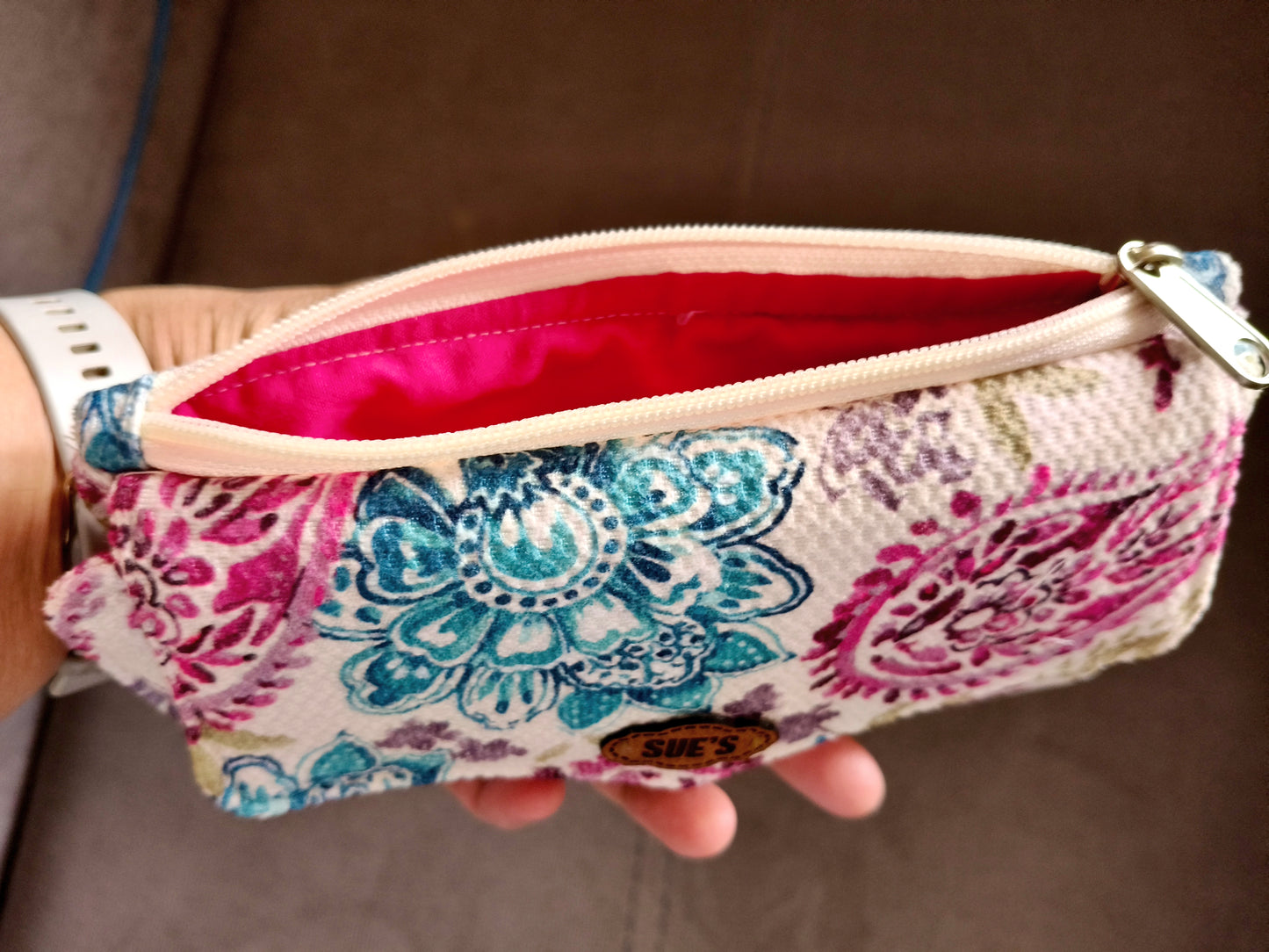 Kashmir trifold Wallet محفظه تصميم بالطول مفتوحه ()