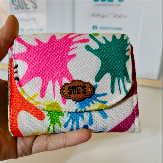 color splash Wallet 12*11 cm