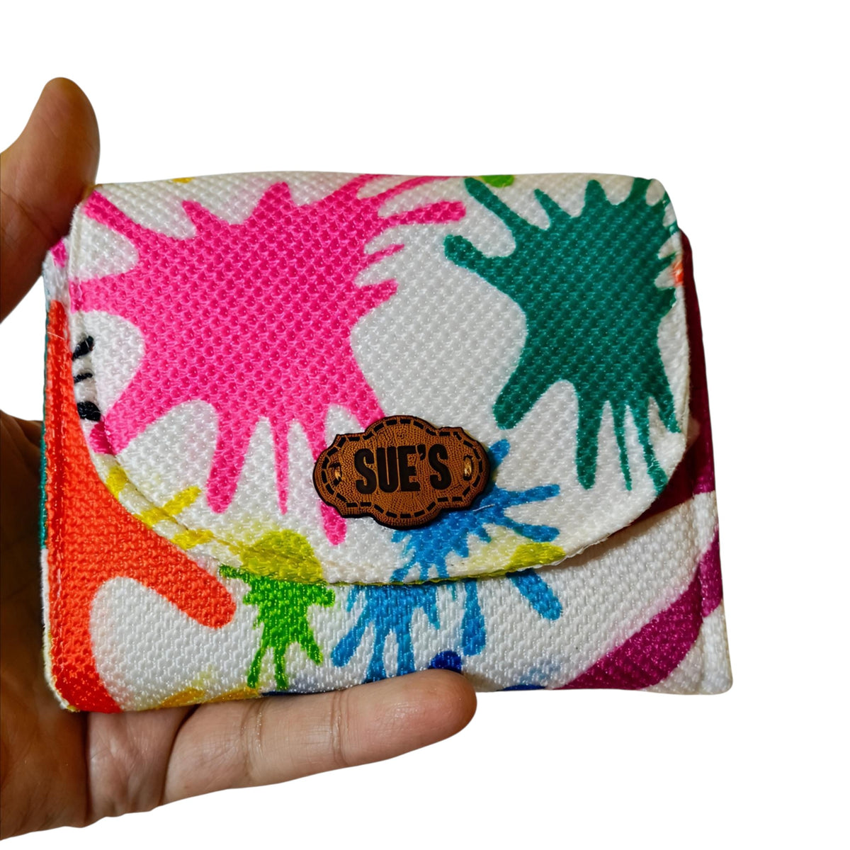 color splash  Small Wallet 12*11 cm