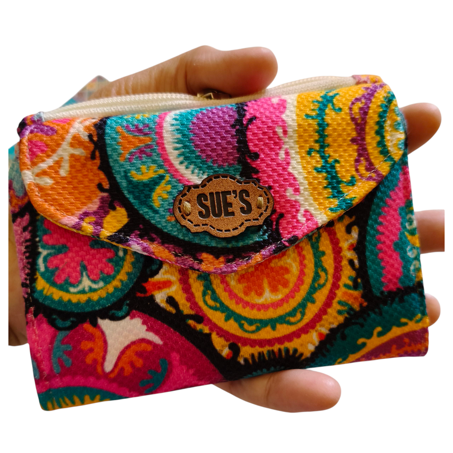 Small Color fisteval trifold wallet