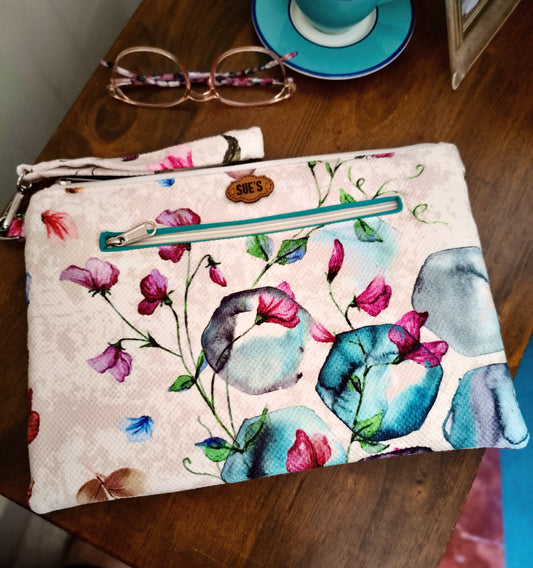 Simple flower handmade Clutch