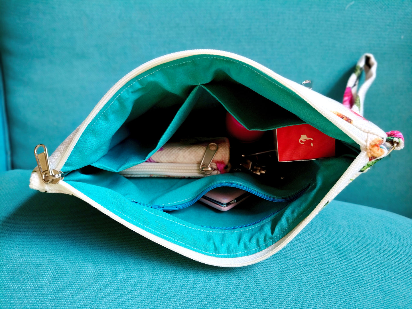 Simple flower handmade Clutch