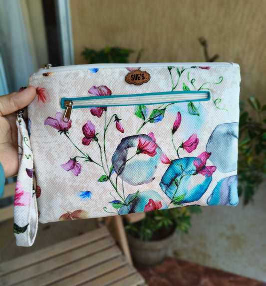simple flower  handmade Clutch