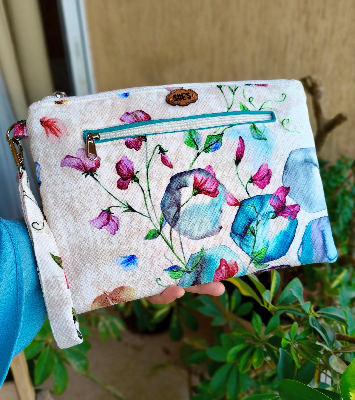 Simple flower handmade Clutch