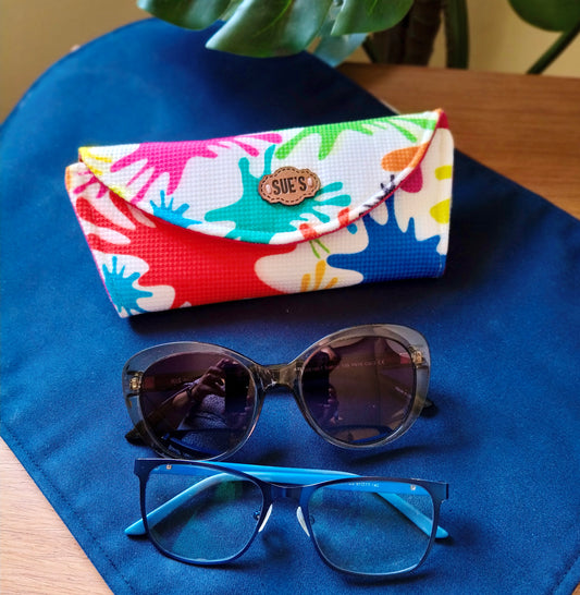 Color splash Double Glasses Case جراب نظاره لنظارتين