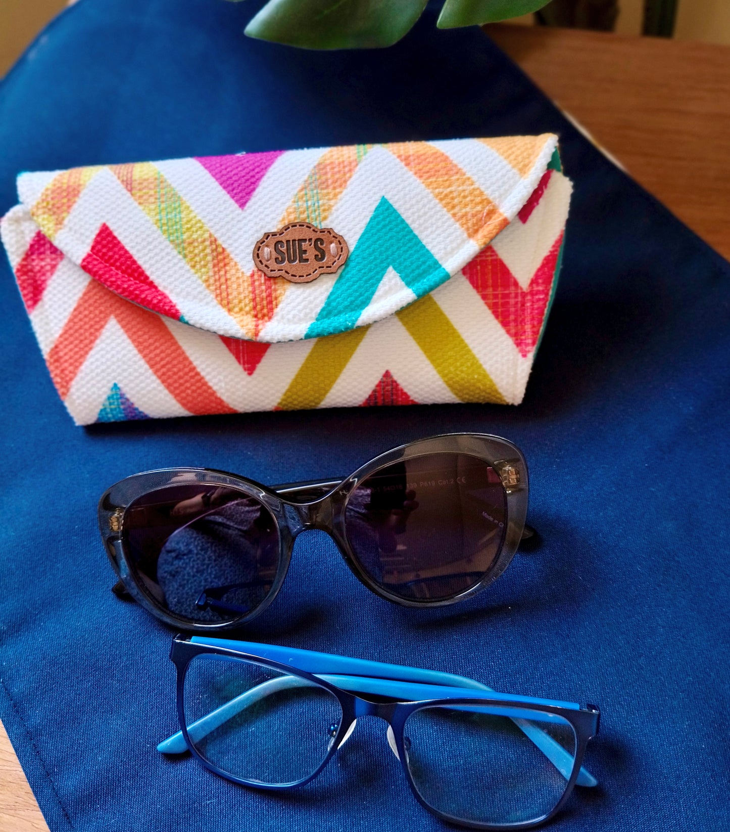 Zigzag Color  Double Glasses Case جراب نظاره لنظارتين