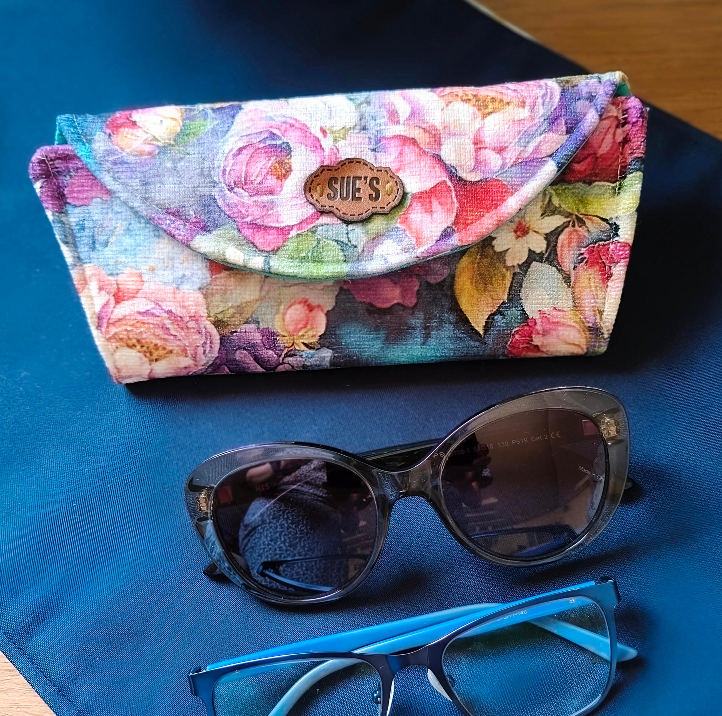 Rose garden Double Glasses Case جراب نظاره لنظارتين