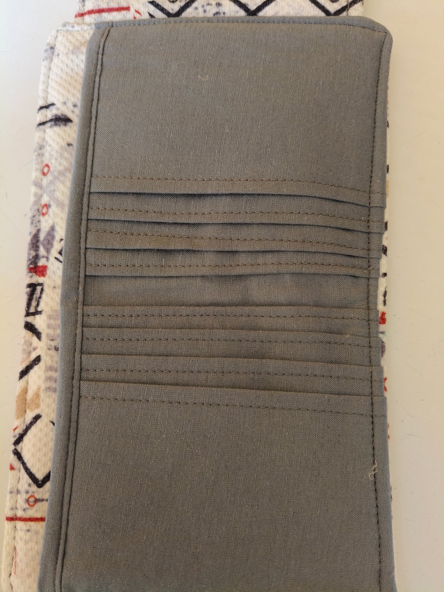 White Geometric  card Wallet 12*11cm