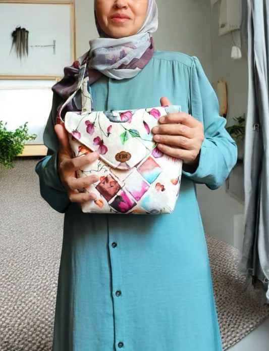 simple flower Cross Bag 30*25 cm
