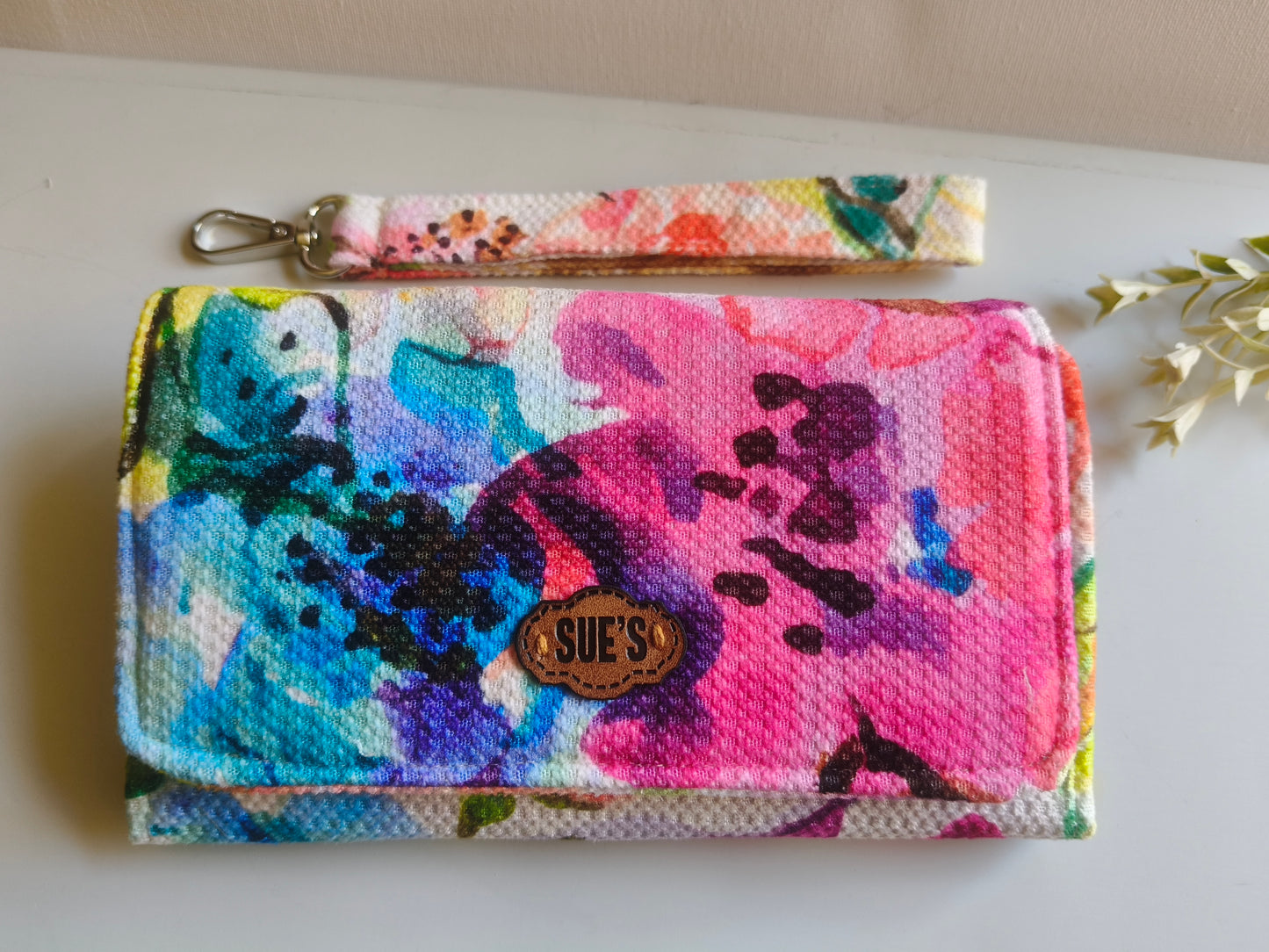 watercolor Large wallet 20*12cm