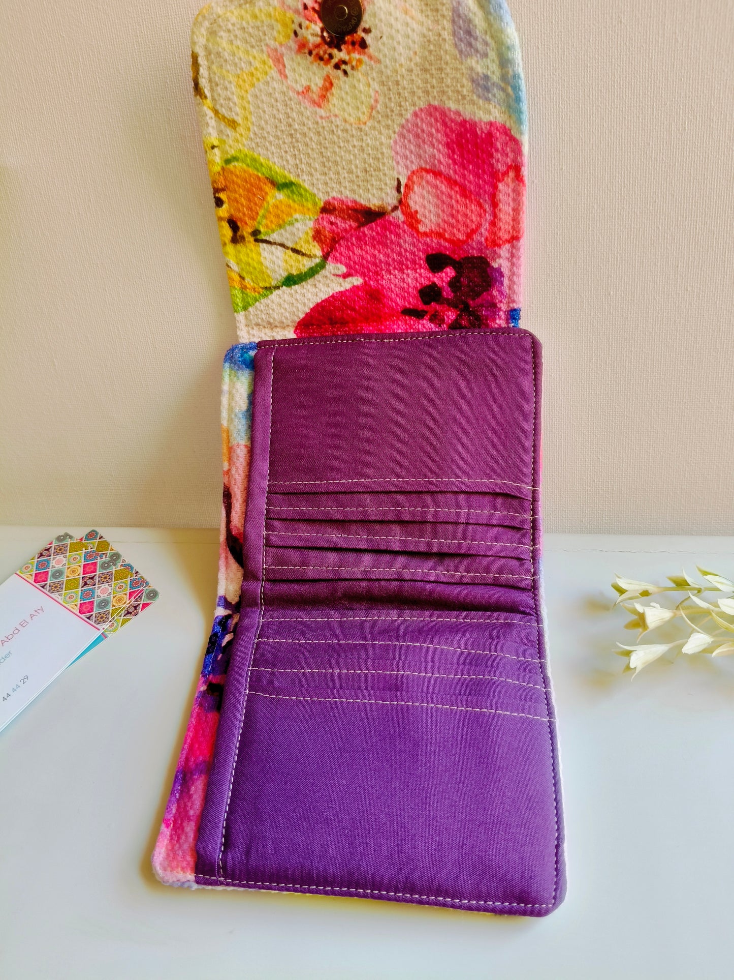 watercolor card Wallet 12*11 Cm