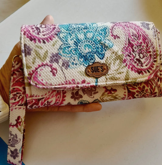 Kashmir big wallet 20*12cm  محفظه كبيره ٢٠*١٢سم