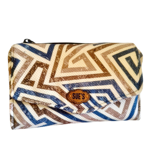 blue grace trifold wallet