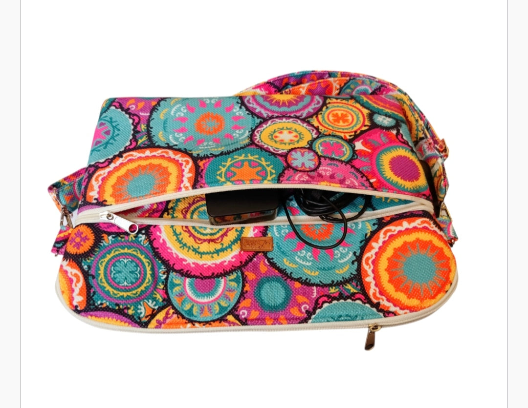 Color festival Laptop sleeve 15.6inch cross hand