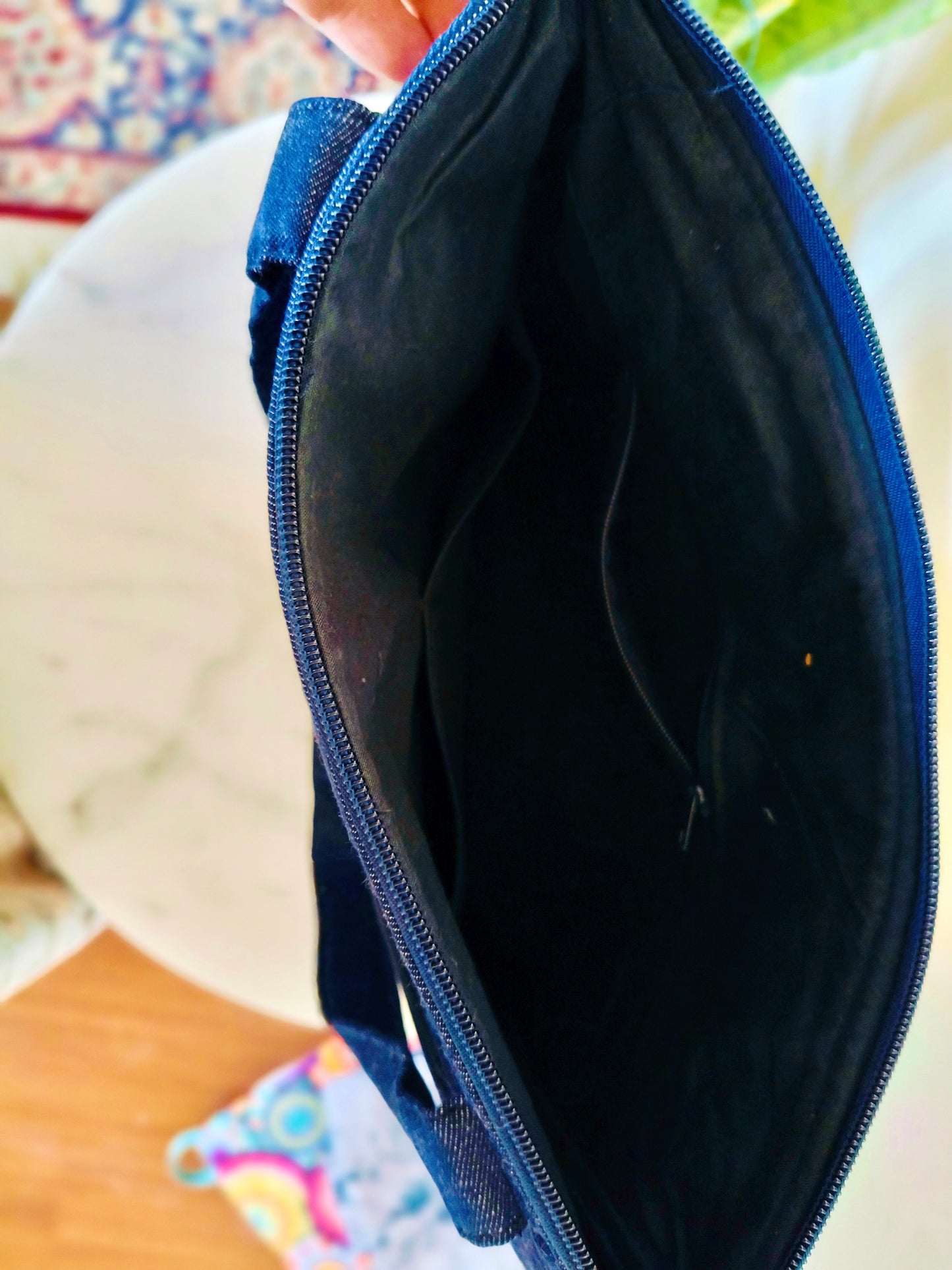 Denim Butterfly Tote Bag 40*35cm