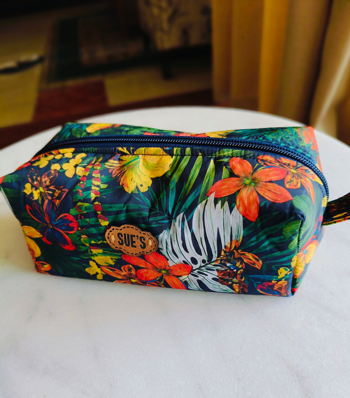 flower waterproof box Makeup big  Bags 16*9*8cm