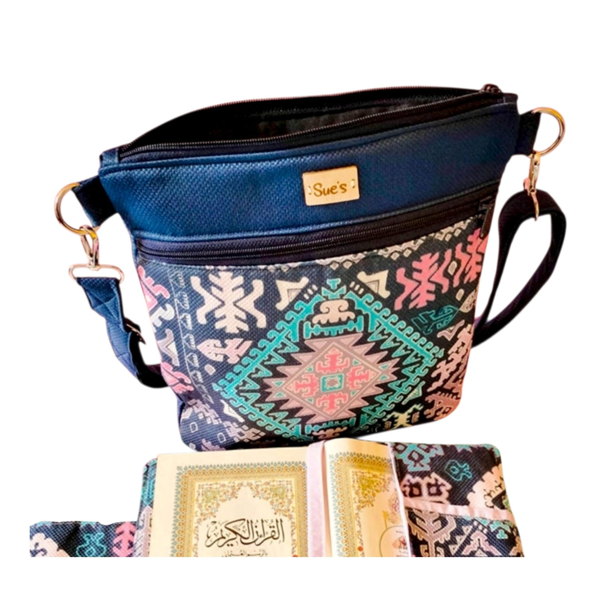 Deep Blue Medium Cross Bag 30*25cm