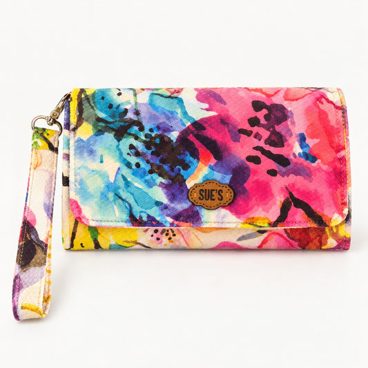 watercolor Large wallet 20*12cm