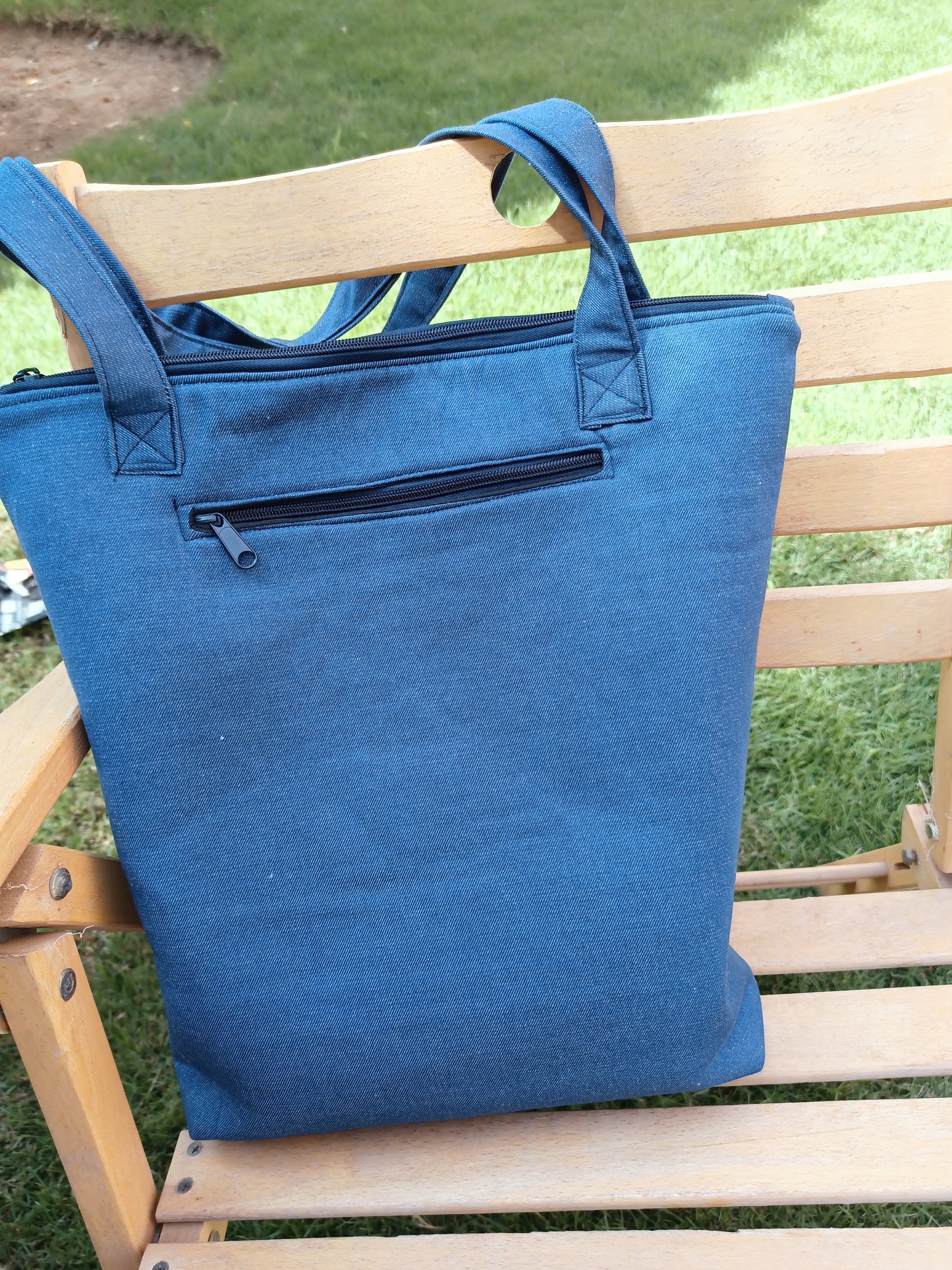 Denim Violen Tote Bag 40*35 cm