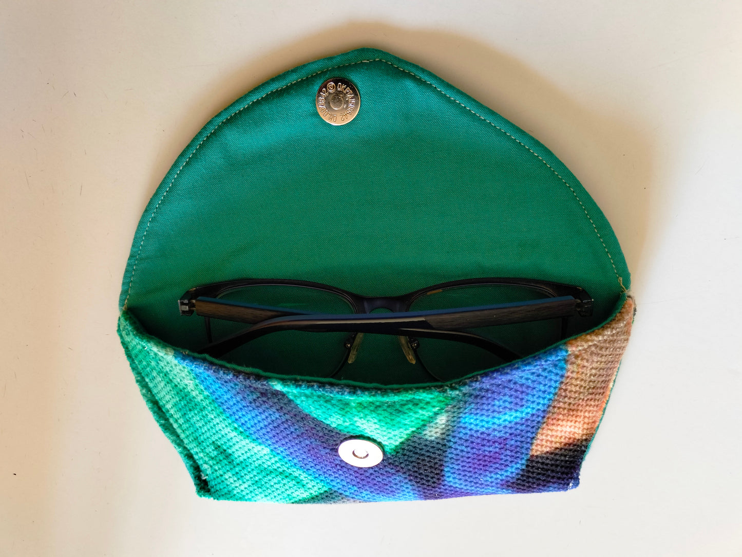 Green Glasses Case