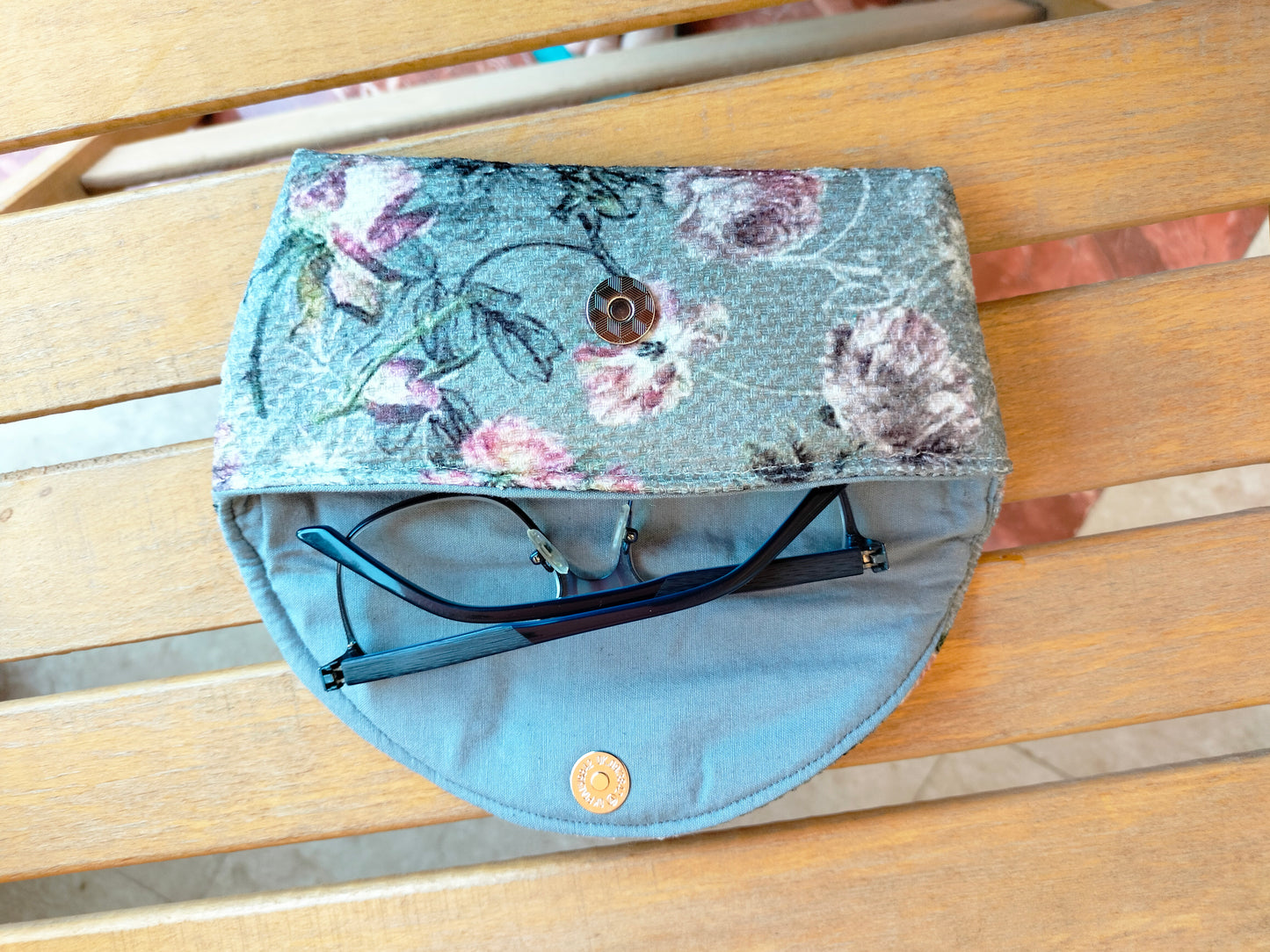 Gray Glasses Case