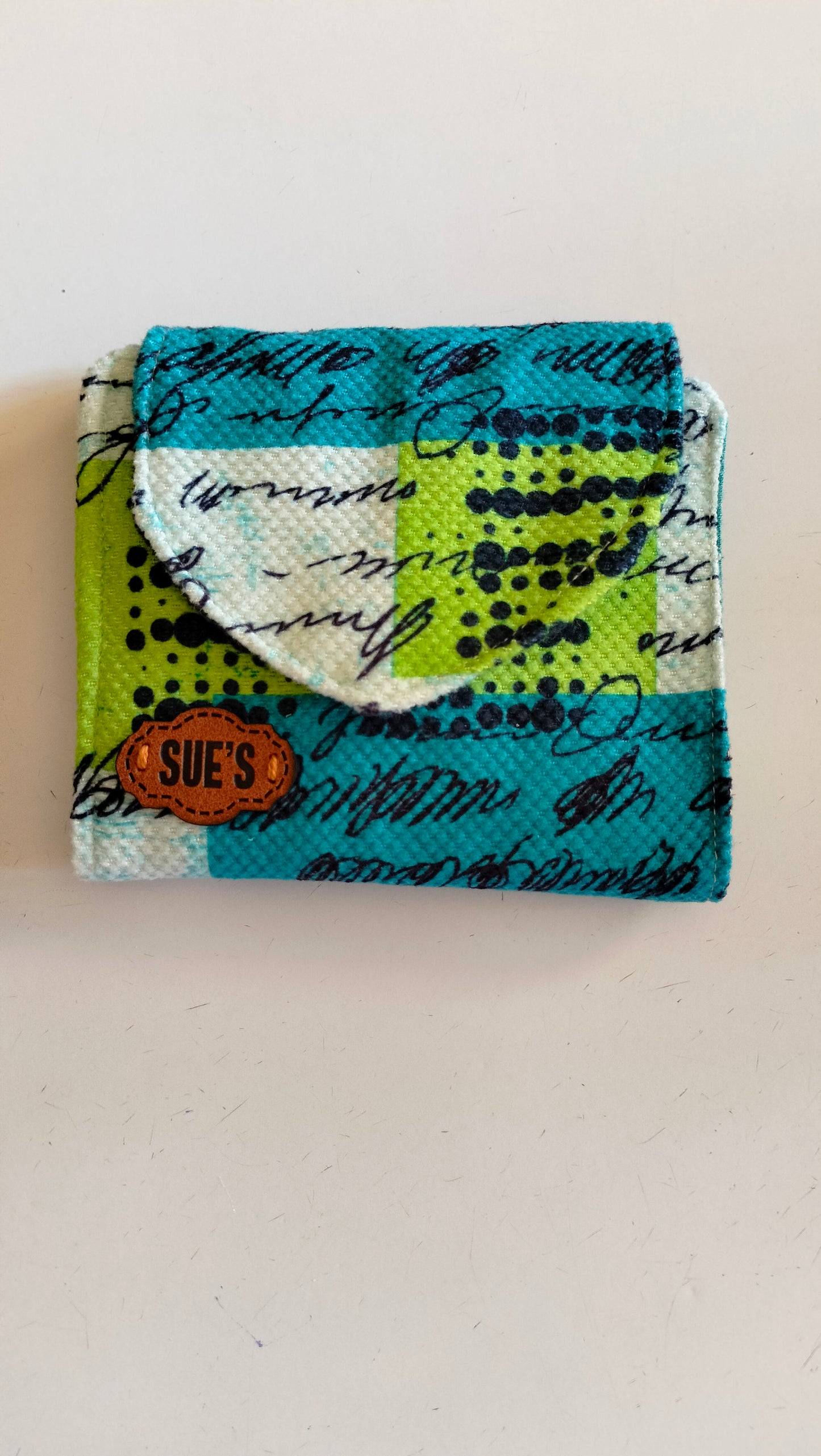 Aqua green card Wallet