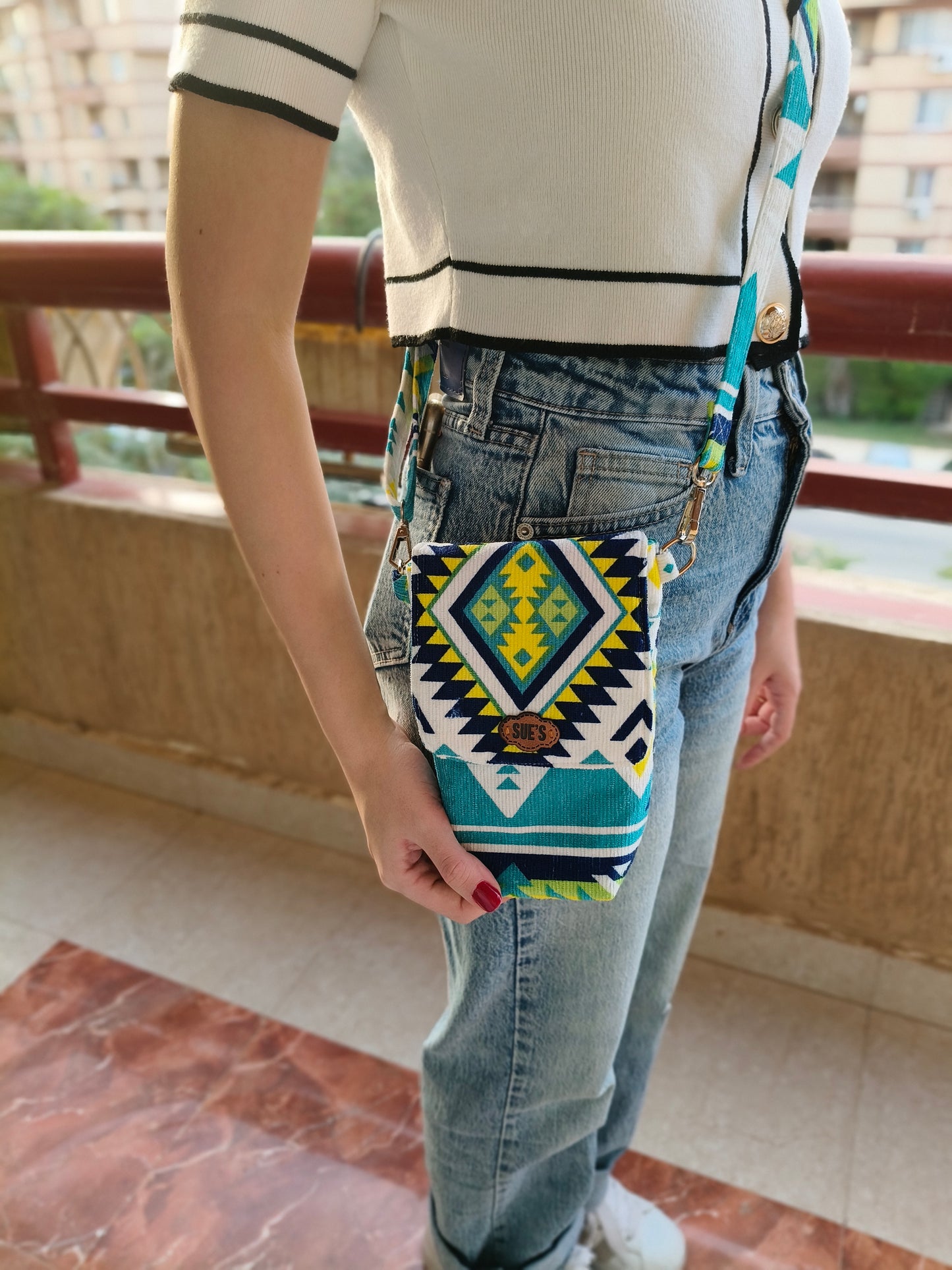 Tropical vibes Mobile cross bag ( NEW DESGIN )