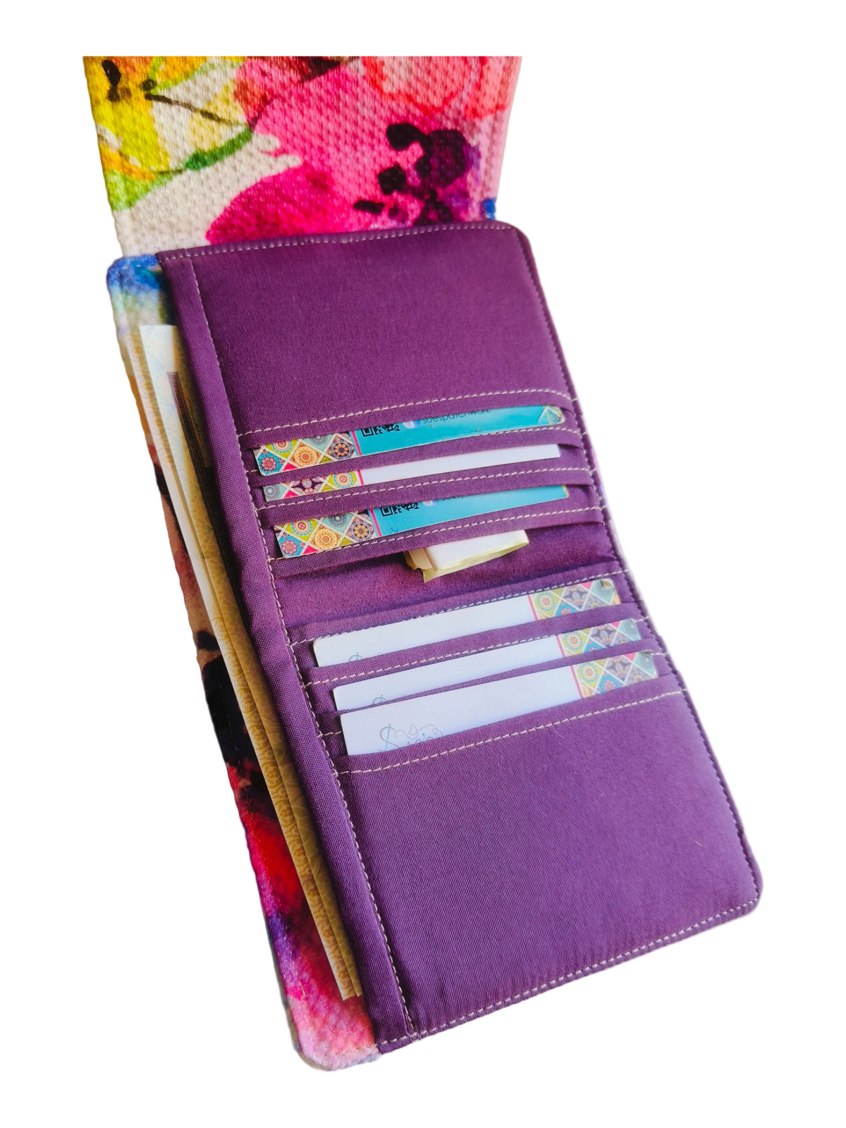 watercolor small Wallet 12*11 Cm with handle