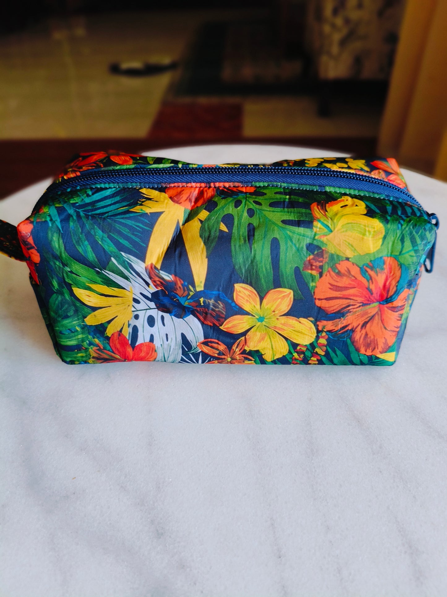 flower waterproof box Makeup big  Bags 16*9*8cm